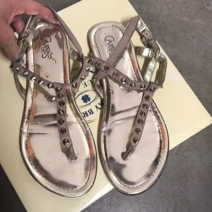 Gold Carlos Santana flats